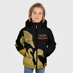 Куртка зимняя для мальчика GUSSI: Gold Edition, цвет: 3D-черный — фото 2