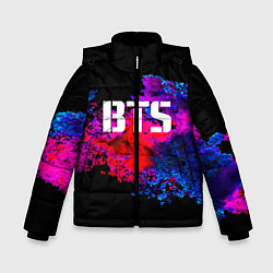 Куртка зимняя для мальчика BTS: Colors Explode, цвет: 3D-светло-серый