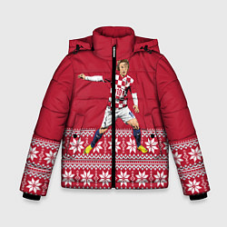 Куртка зимняя для мальчика Luka Modric, цвет: 3D-черный