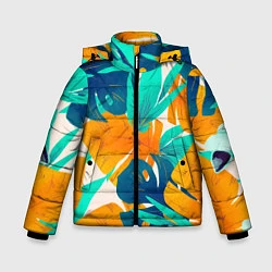 Зимняя куртка для мальчика Лазурные тропики