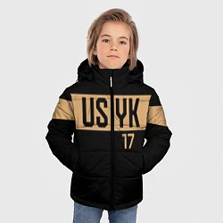 Куртка зимняя для мальчика USYK, цвет: 3D-черный — фото 2