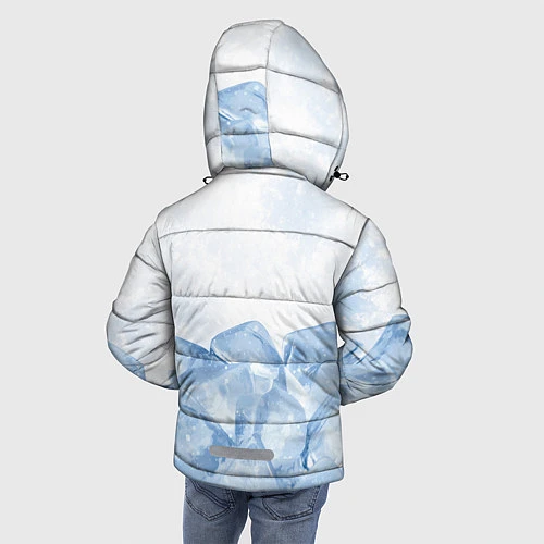 Зимняя куртка для мальчика GONE Fludd - Кубик Льда / 3D-Черный – фото 4