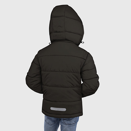 Зимняя куртка для мальчика Космос в шлеме скафандра - планета и спутник / 3D-Черный – фото 4