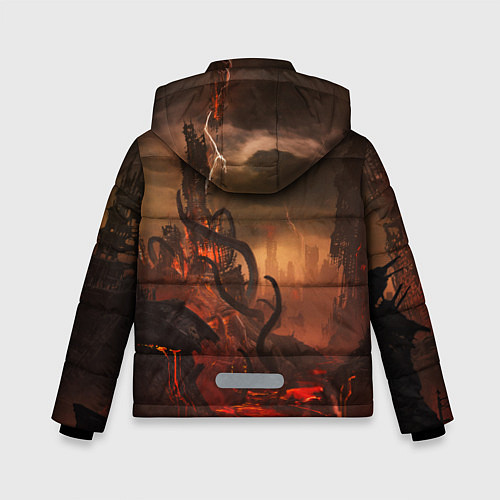 Зимняя куртка для мальчика DOOM: Eternal / 3D-Светло-серый – фото 2