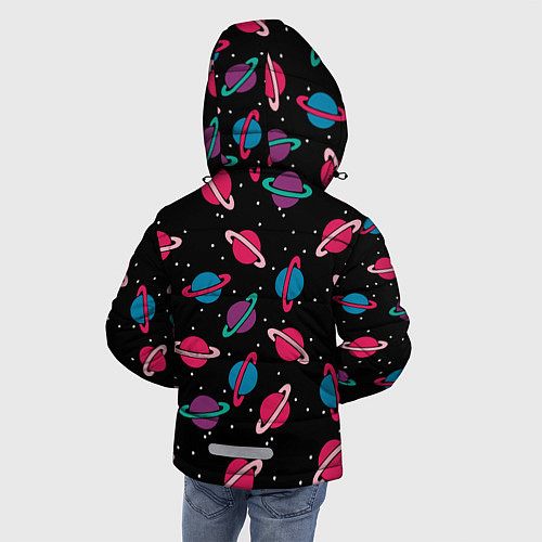 Зимняя куртка для мальчика Сатурн атакует / 3D-Черный – фото 4