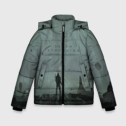 Куртка зимняя для мальчика Death Stranding, цвет: 3D-черный