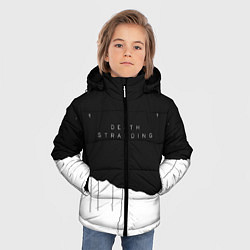 Куртка зимняя для мальчика Death Stranding: Black & White, цвет: 3D-черный — фото 2