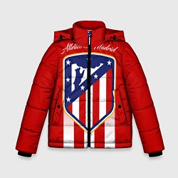 Куртка зимняя для мальчика ФК Атлетико Мадрид, цвет: 3D-черный