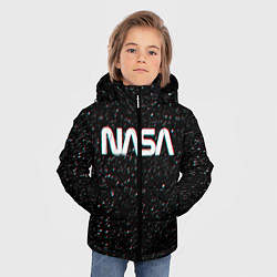 Куртка зимняя для мальчика NASA: Space Glitch, цвет: 3D-светло-серый — фото 2