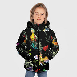 Куртка зимняя для мальчика Попугаи, цвет: 3D-красный — фото 2