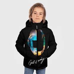 Куртка зимняя для мальчика Daft Punk: Get Lucky, цвет: 3D-светло-серый — фото 2