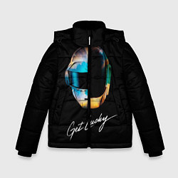 Куртка зимняя для мальчика Daft Punk: Get Lucky, цвет: 3D-черный