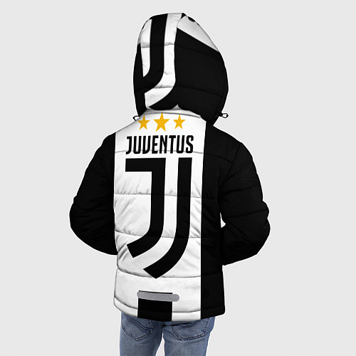 Зимняя куртка для мальчика Ювентус / 3D-Черный – фото 4