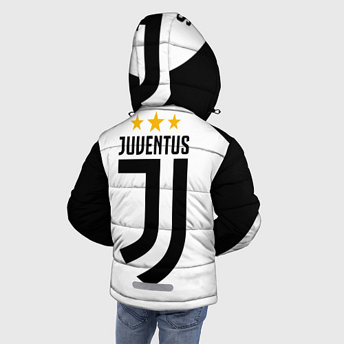 Зимняя куртка для мальчика Ювентус / 3D-Черный – фото 4