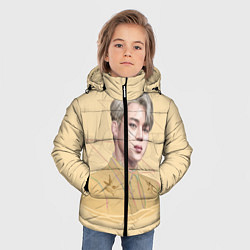 Куртка зимняя для мальчика Park Jimin, цвет: 3D-красный — фото 2