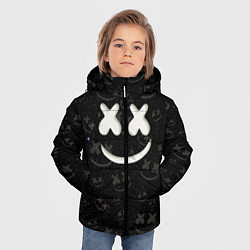Куртка зимняя для мальчика Marshmello Cosmos pattern, цвет: 3D-красный — фото 2