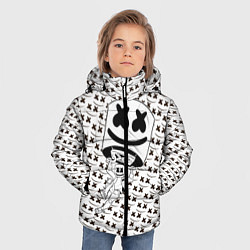 Куртка зимняя для мальчика Marshmello King, цвет: 3D-черный — фото 2