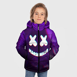 Куртка зимняя для мальчика Marshmello: Violet Glitch, цвет: 3D-черный — фото 2