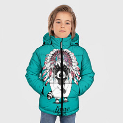 Куртка зимняя для мальчика Brave and Free, цвет: 3D-черный — фото 2