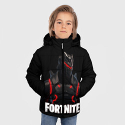Куртка зимняя для мальчика Fortnite: Cyborg, цвет: 3D-черный — фото 2