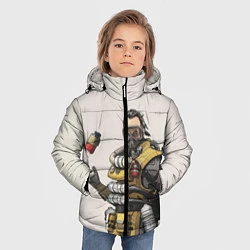 Куртка зимняя для мальчика Apex Legends, цвет: 3D-светло-серый — фото 2