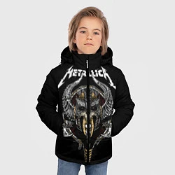Куртка зимняя для мальчика Metallica: Hard Metal, цвет: 3D-черный — фото 2