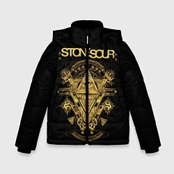 Куртка зимняя для мальчика Stone Sour, цвет: 3D-черный