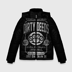 Куртка зимняя для мальчика AC/DC: Dirty Deeds, цвет: 3D-светло-серый