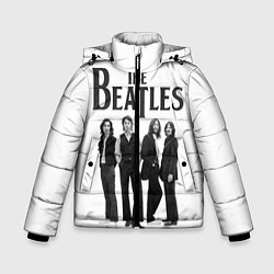 Куртка зимняя для мальчика The Beatles: White Side, цвет: 3D-черный