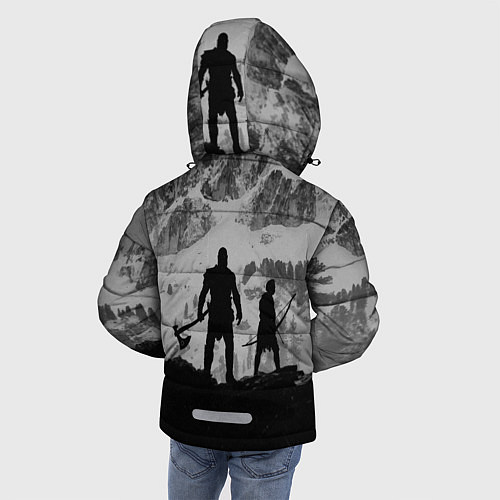 Зимняя куртка для мальчика God of War: Grey Day / 3D-Черный – фото 4
