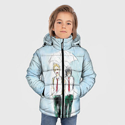 Куртка зимняя для мальчика Геройская Академия, цвет: 3D-светло-серый — фото 2