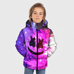 Куртка зимняя для мальчика Marshmello Lights, цвет: 3D-светло-серый — фото 2