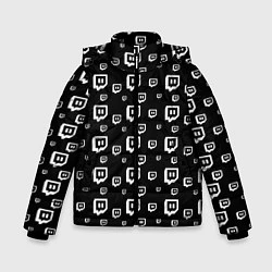 Куртка зимняя для мальчика Twitch: Black Pattern, цвет: 3D-черный
