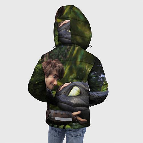 Зимняя куртка для мальчика Как приручить дракона / 3D-Черный – фото 4
