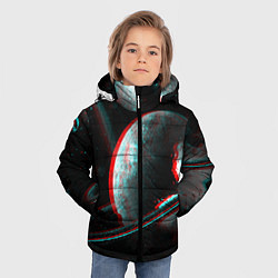Куртка зимняя для мальчика Cosmos Glitch, цвет: 3D-черный — фото 2