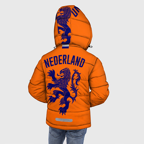Зимняя куртка для мальчика Сборная Голландии / 3D-Черный – фото 4
