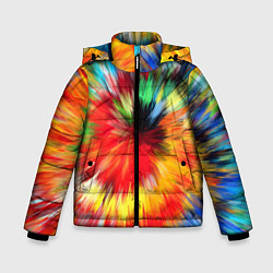 Зимняя куртка для мальчика Абстракция разноцветная и яркая
