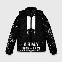 Куртка зимняя для мальчика BTS ARMY, цвет: 3D-светло-серый