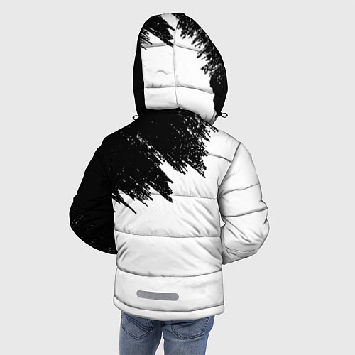 Зимняя куртка для мальчика BTS: White & Black / 3D-Черный – фото 4