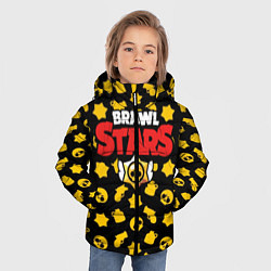 Куртка зимняя для мальчика Brawl Stars: Yellow Style, цвет: 3D-черный — фото 2