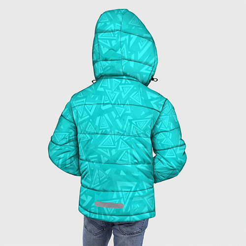 Зимняя куртка для мальчика Абстракция и смволы / 3D-Черный – фото 4