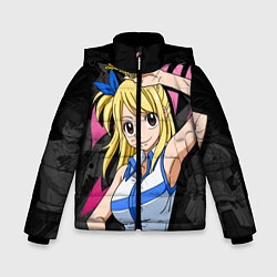Куртка зимняя для мальчика Fairy Tail: Lucy, цвет: 3D-черный