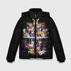 Куртка зимняя для мальчика Undertale, цвет: 3D-черный