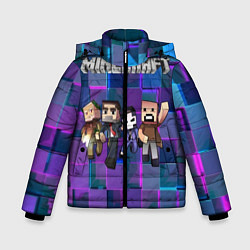Куртка зимняя для мальчика Minecraft Heroes, цвет: 3D-черный