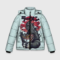 Куртка зимняя для мальчика Blue Godzilla, цвет: 3D-светло-серый