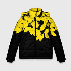 Зимняя куртка для мальчика Желтые Листья - Минимализм