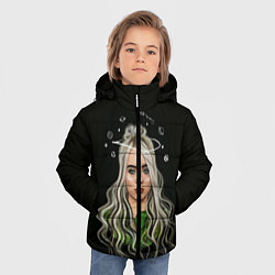 Куртка зимняя для мальчика BILLIE EILISH, цвет: 3D-черный — фото 2