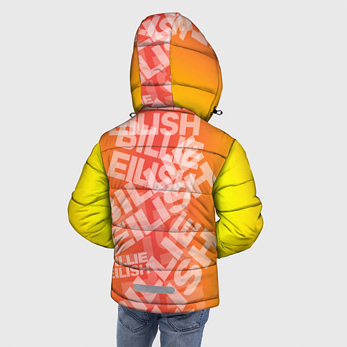 Зимняя куртка для мальчика Billie Eilish: Yellow Mood / 3D-Черный – фото 4