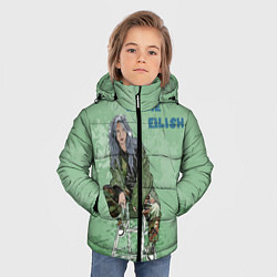 Куртка зимняя для мальчика Billie Eilish: Green Motive, цвет: 3D-черный — фото 2