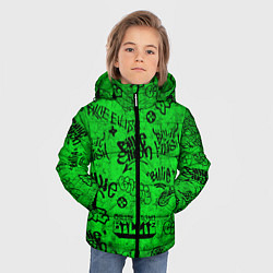 Куртка зимняя для мальчика BILLIE EILISH: Grunge Graffiti, цвет: 3D-черный — фото 2